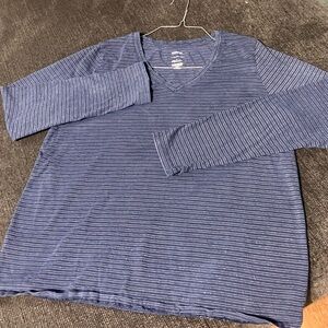 long dark blue sleeve shirt.
